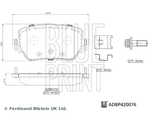 Brake Pad Set, disc brake