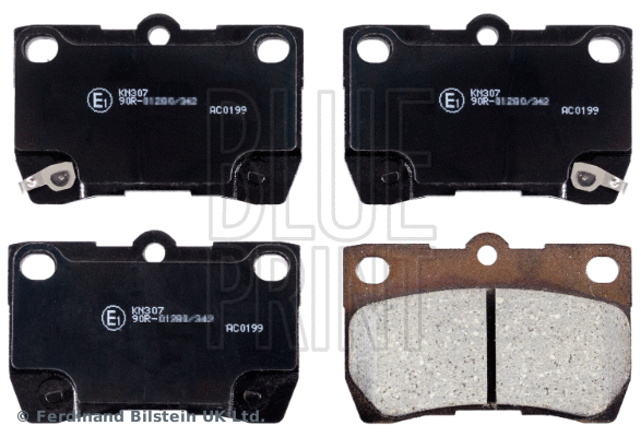 Brake Pad Set, disc brake (ADT342156)