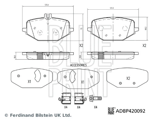 Brake Pad Set, disc brake