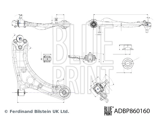 Control/Trailing Arm, wheel suspension (ADBP860160)
