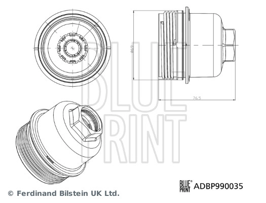 Cap, oil filter housing (ADBP990035)