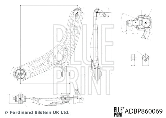 Control/Trailing Arm, wheel suspension