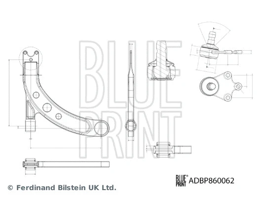 Control/Trailing Arm, wheel suspension