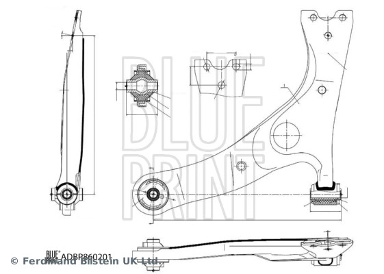 Control/Trailing Arm, wheel suspension (ADBP860201)