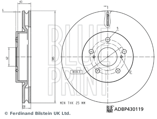 Brake Disc (ADBP430119)