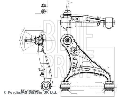 Control/Trailing Arm, wheel suspension (ADBP860192)