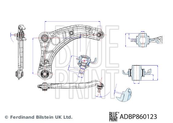 Control/Trailing Arm, wheel suspension
