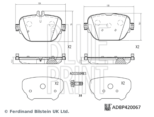 Brake Pad Set, disc brake