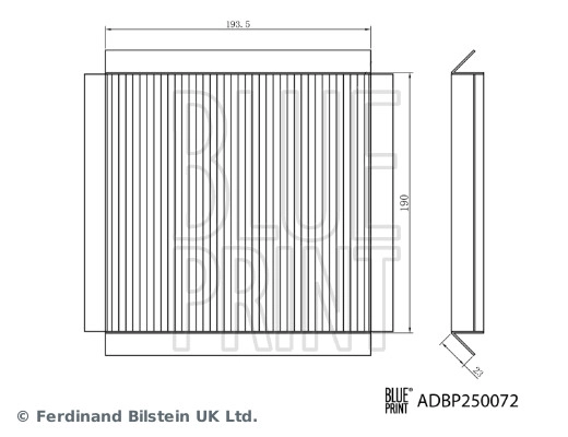 Filter, cabin air (ADBP250072)