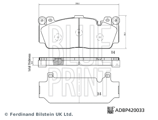 Brake Pad Set, disc brake