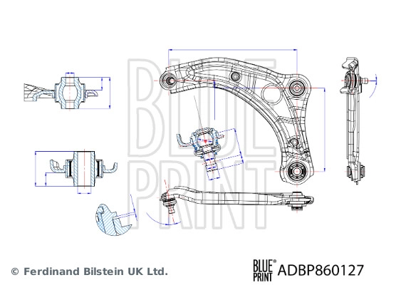 Control/Trailing Arm, wheel suspension
