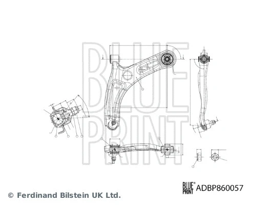 Control/Trailing Arm, wheel suspension