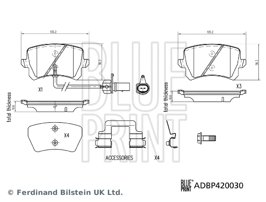 Brake Pad Set, disc brake