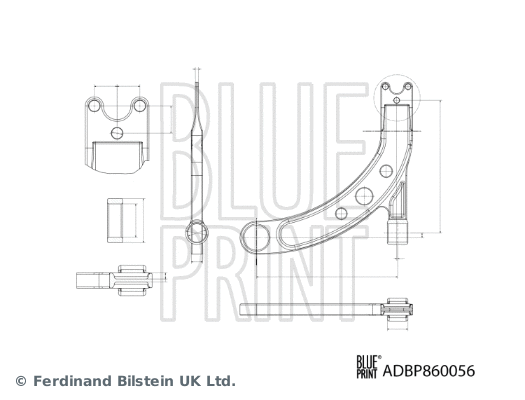 Control/Trailing Arm, wheel suspension