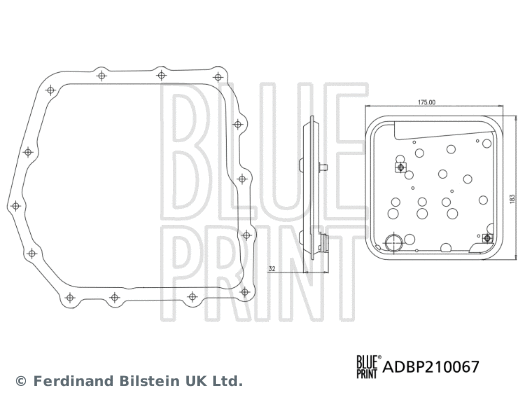 Hydraulic Filter Kit, automatic transmission (ADBP210067)