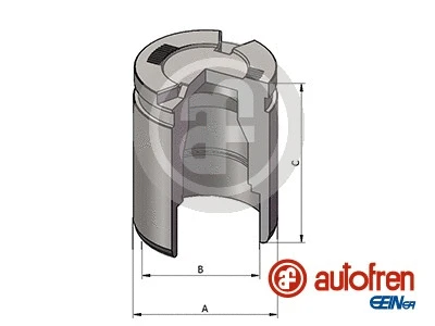 Piston, brake caliper (D025742)