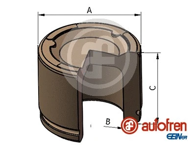 Piston, brake caliper (D025466)