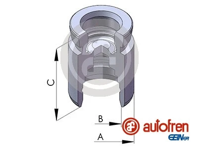 Piston, brake caliper (D025652)