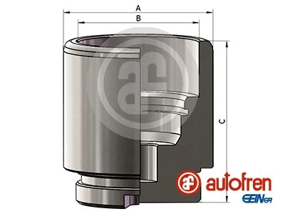 Piston, brake caliper (D025641)