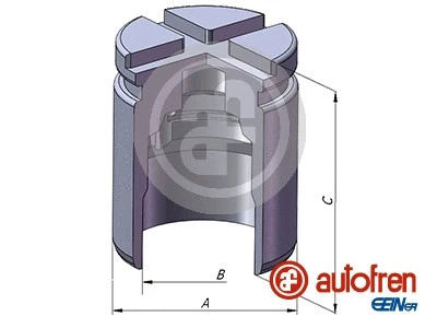 Piston, brake caliper (D025472)