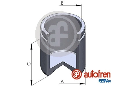 Piston, brake caliper (D02597)