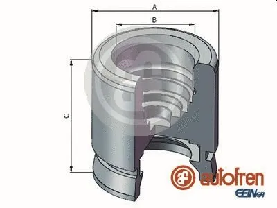 Piston, brake caliper (D025712)