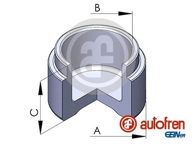 Piston, brake caliper (D025260)