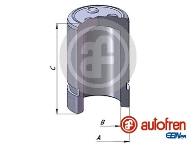 Piston, brake caliper (D025343)
