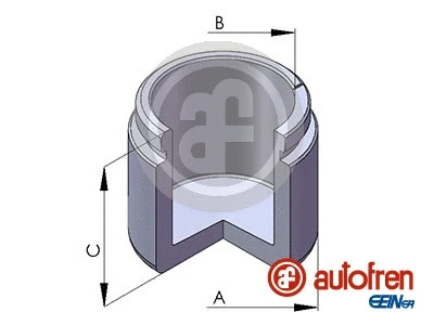 Piston, brake caliper (D025137)