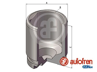 Piston, brake caliper (D025904)