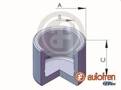 Piston, brake caliper (D02528)