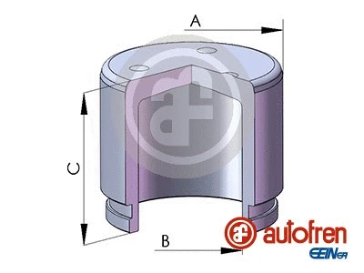 Piston, brake caliper (D025835)