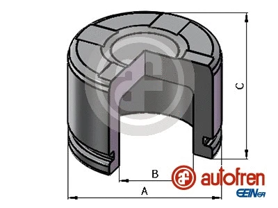 Piston, brake caliper (D025662)