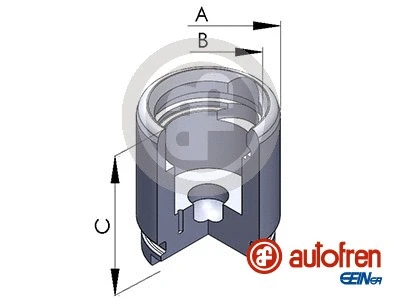 Piston, brake caliper (D025258)