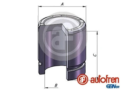 Piston, brake caliper (D025357)