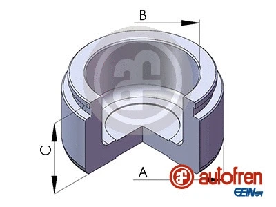 Piston, brake caliper (D025601)