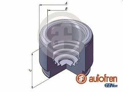 Piston, brake caliper (D025320)