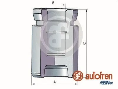 Piston, brake caliper (D025432)
