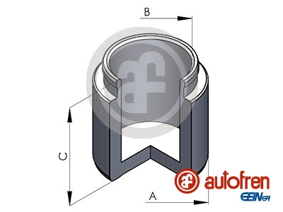 Piston, brake caliper (D025849)