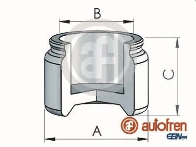 Piston, brake caliper (D025139)