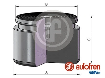 Piston, brake caliper (D025625)