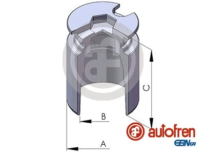 Piston, brake caliper (D025122)