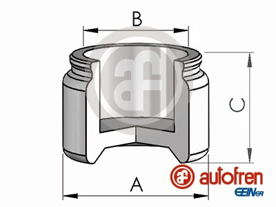 Piston, brake caliper (D025880)