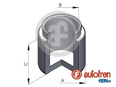 Piston, brake caliper (D025128)