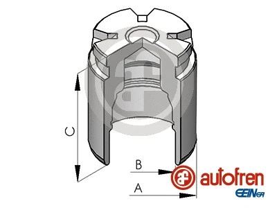 Piston, brake caliper (D02578)