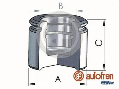 Piston, brake caliper (D025463)