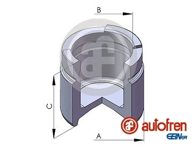 Piston, brake caliper (D025315)