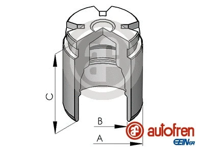 Piston, brake caliper (D025124)