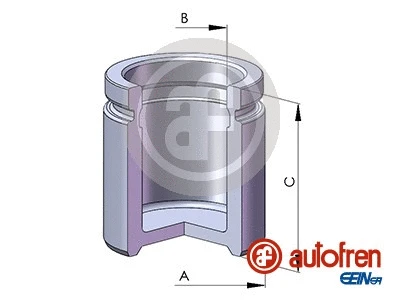 Piston, brake caliper (D02559)