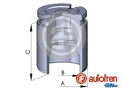 Piston, brake caliper (D02519)
